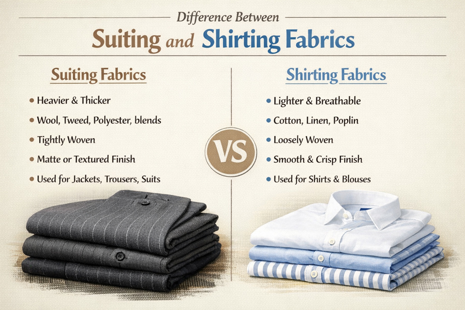 Difference Between Suiting and Shirting Fabrics