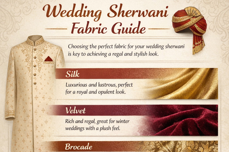 Wedding Sherwani Fabric Guide