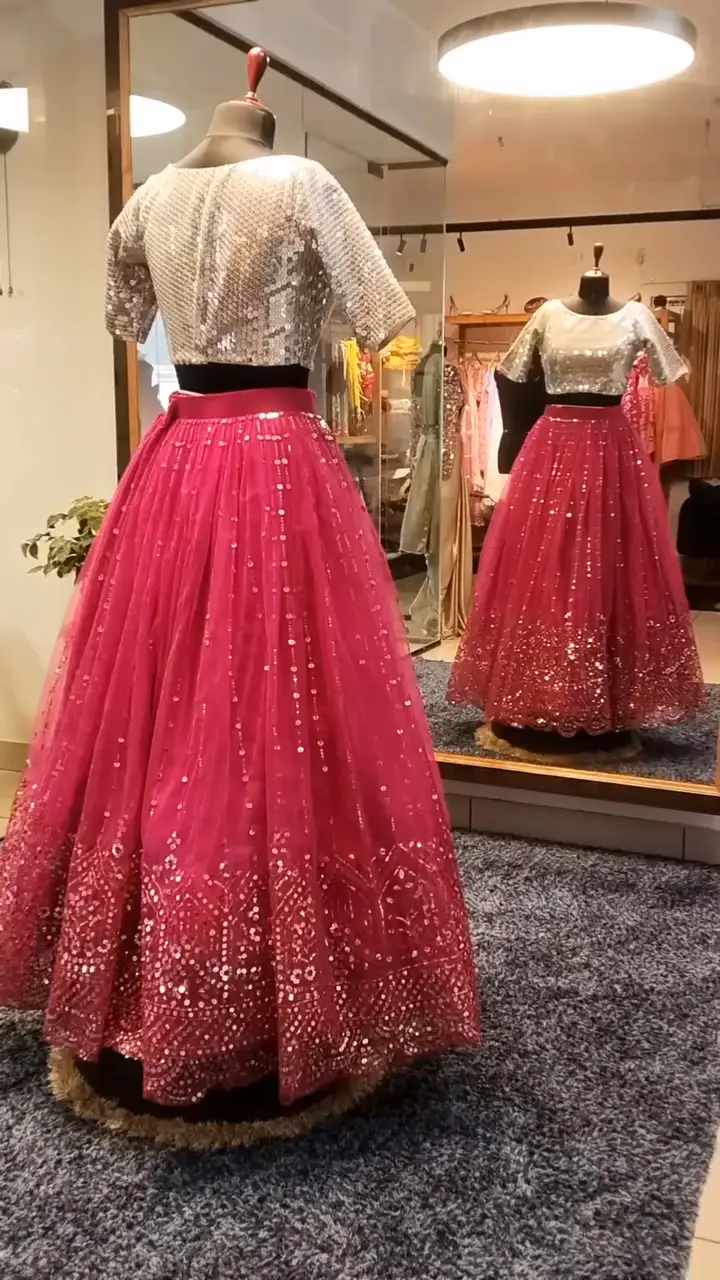Crop Top with Lehenga