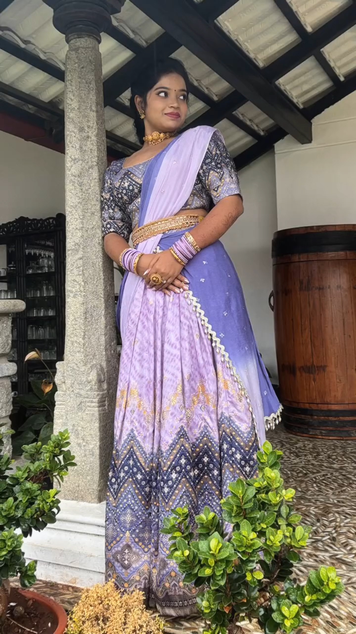 Designer Half Saree