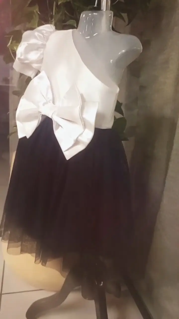 White Satin Frock